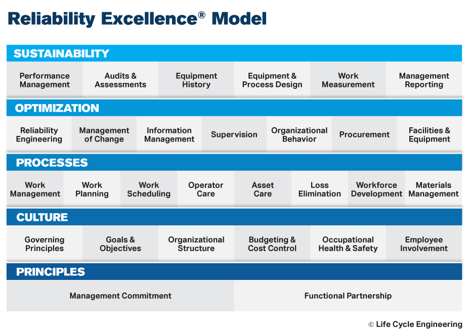 Life Cycle Engineering Reliability Excellence (Rx) 29 Element Model